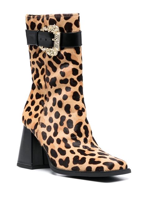 Leopard printed boots-women